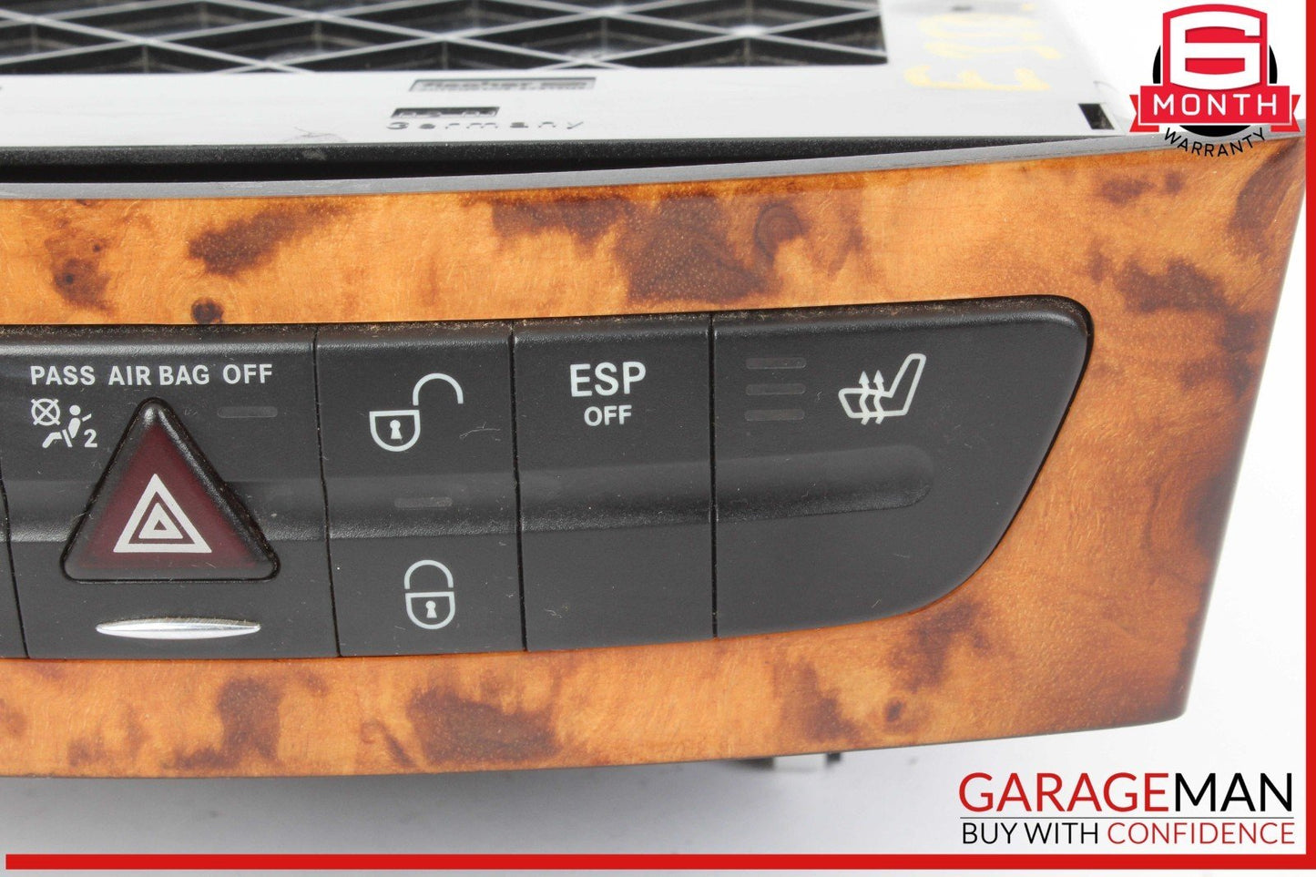 03-09 Mercedes W211 E350 E500 Hazard Switch Control Panel 2116800552 OEM