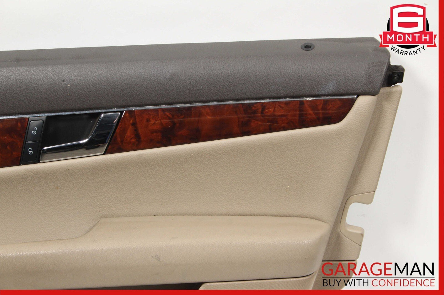 08-14 Mercedes W204 C250 C300 Sedan Front Right Side Interior Door Panel Beige