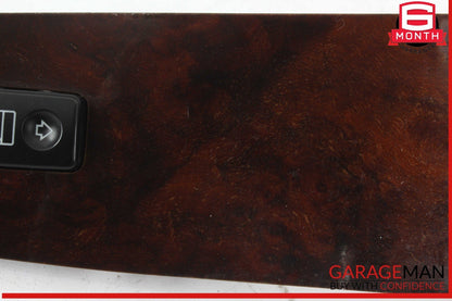 03-06 Mercedes W220 S55 AMG Front Right Side Door Window Switch Trim Bezel Wood