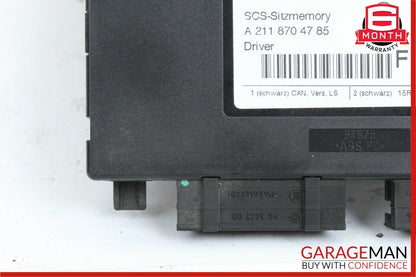 03-12 Mercedes W251 R350 E350 Seat Control Module Front Left 2118704785 OEM