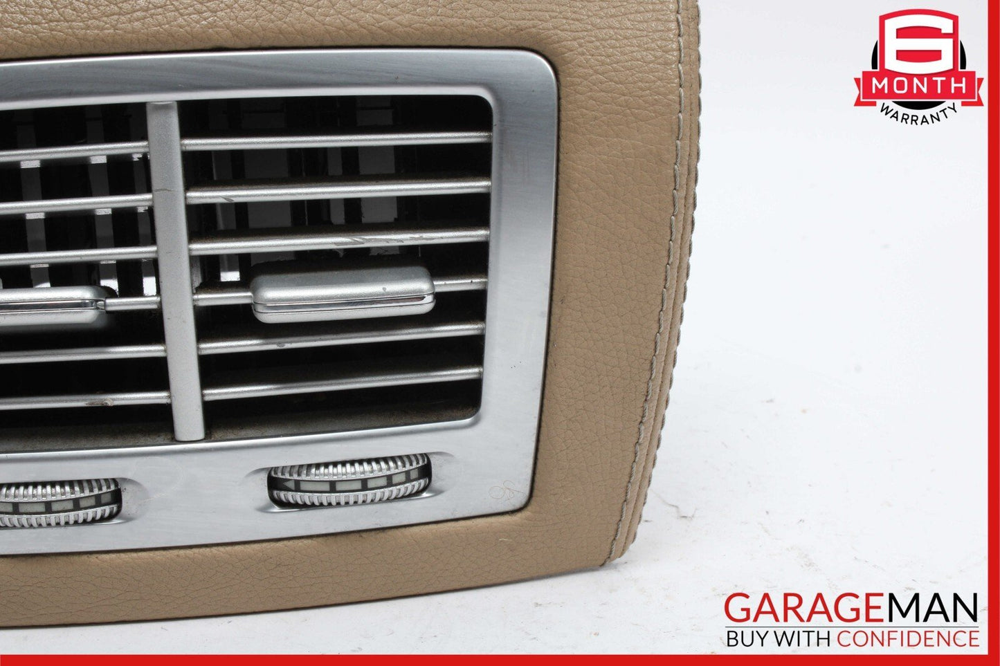 07-14 Mercedes W216 CL550 Rear Center Console AC A/C Air Vent Trim Assy Brown