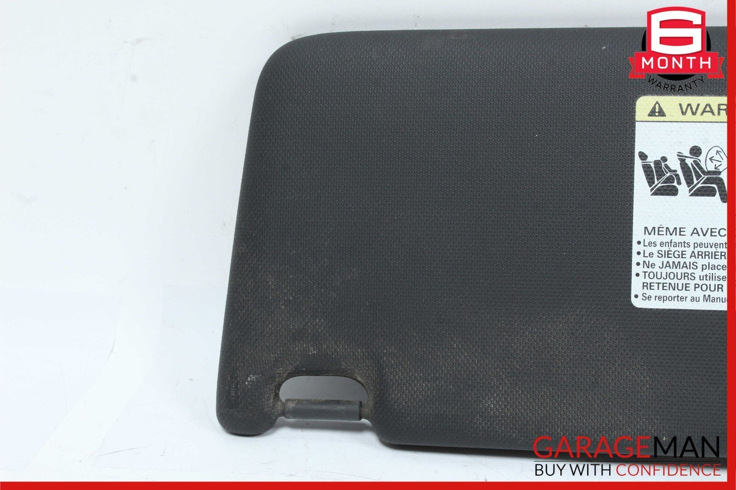 12-15 Audi A7 Front Right Passenger Side Sunvisor Sun Visor Shade Cover Black