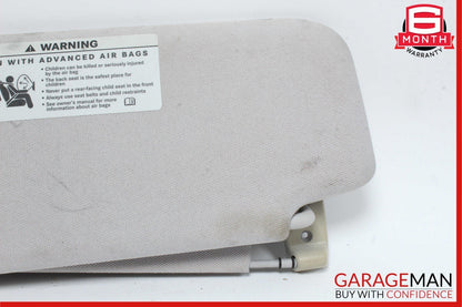 07-09 Mercedes W211 E350 E500 Right Side Sunvisor Sun Visor Shade Cover Gray OEM