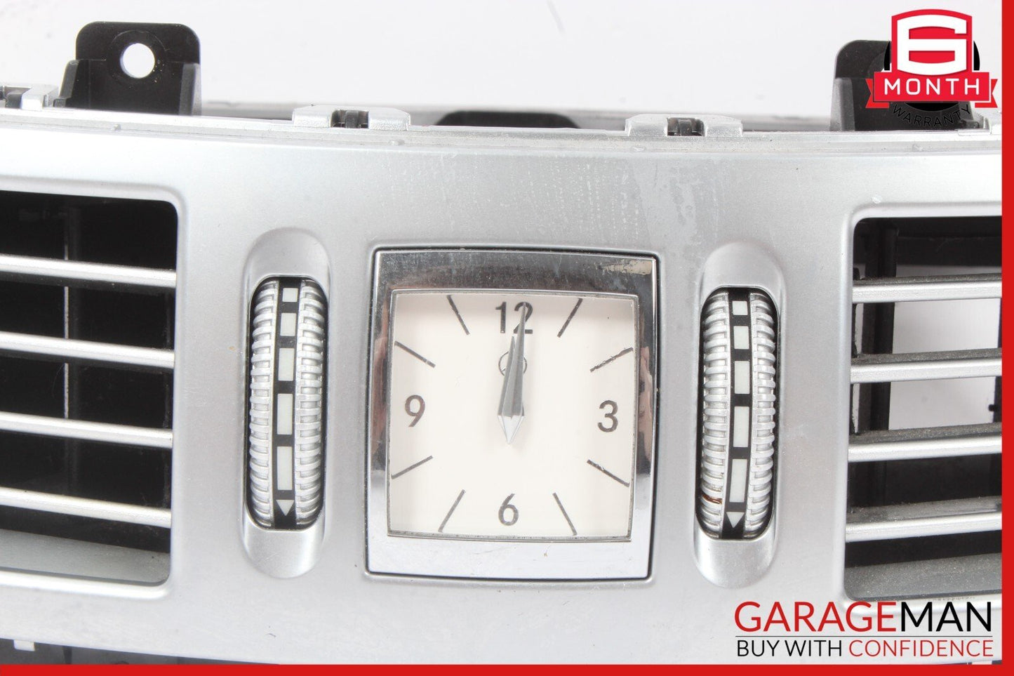 07-13 Mercedes W221 S550 S450 Center Dash A/C Air Vent Trim Clock Assembly OEM