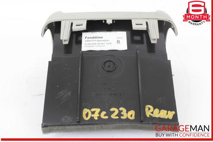 01-07 Mercedes W203 C230 Center Console A/C AC Heater Air Vent Trim Gray OEM