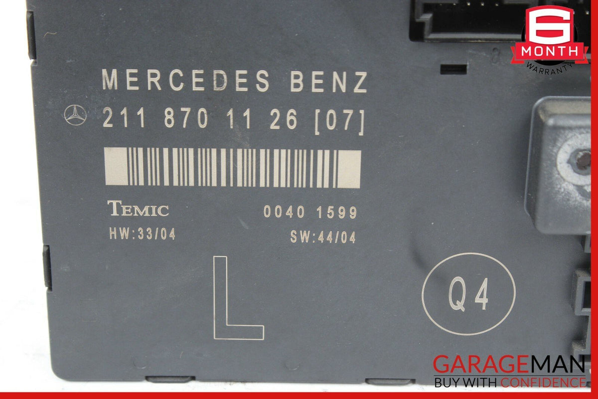 03-09 Mercedes W211 E350 E500 E55 AMG Front Left Side Door Control Module Unit