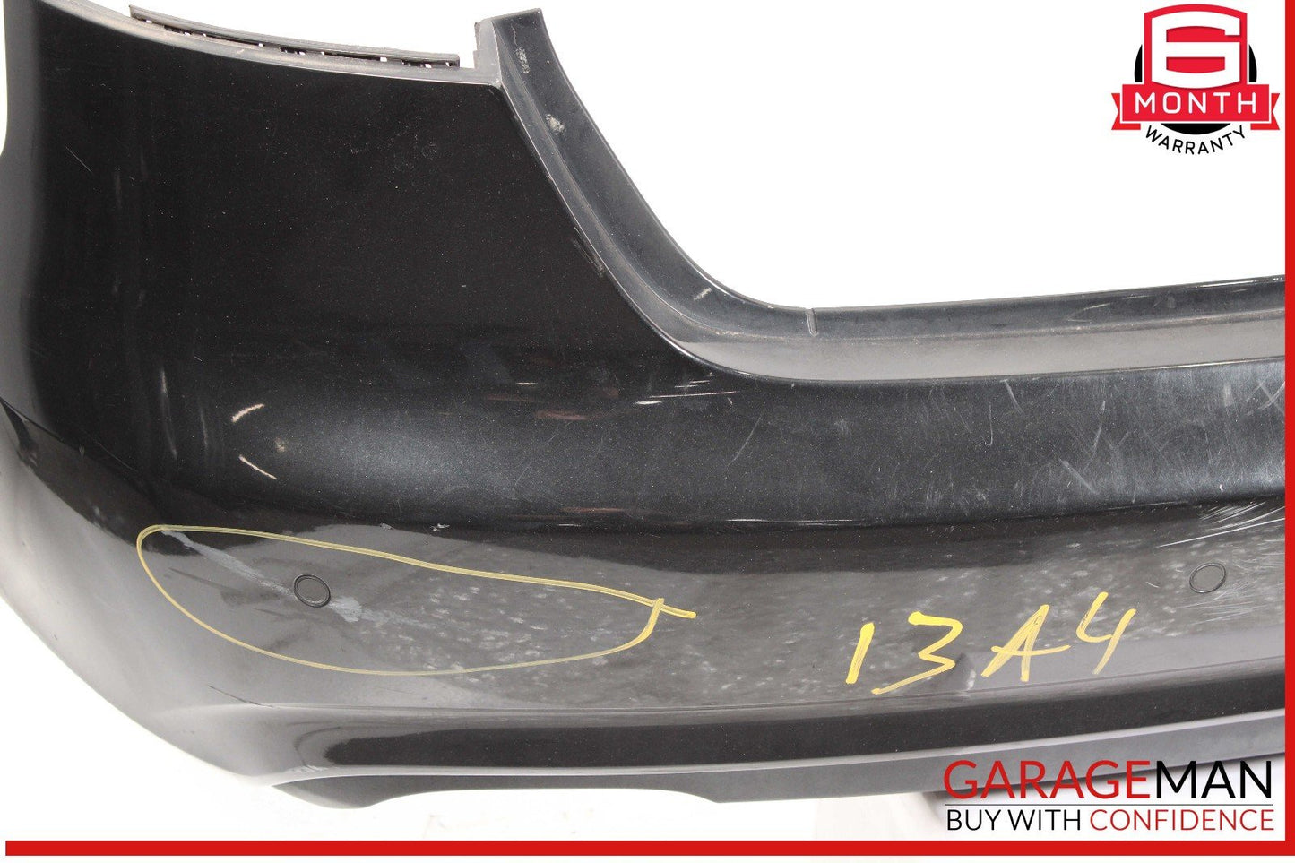 13-16 Audi A4 Rear Bumper Cover Assembly Black OEM