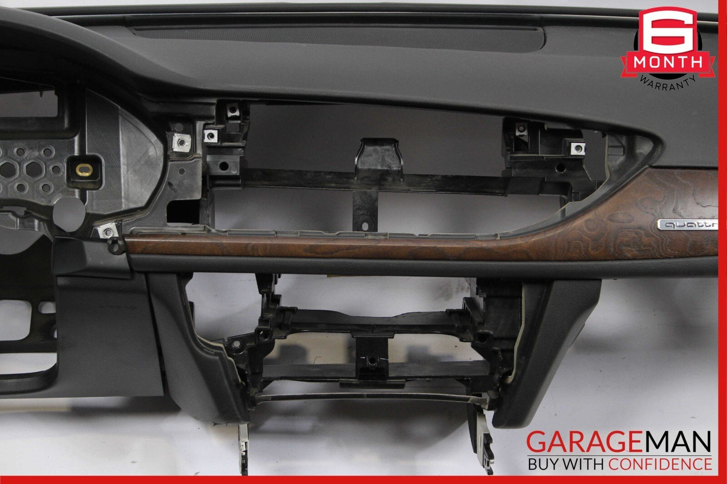 12-18 Audi A6 Front Dash Dashboard Instrument Panel Cover Trim Assembly Black
