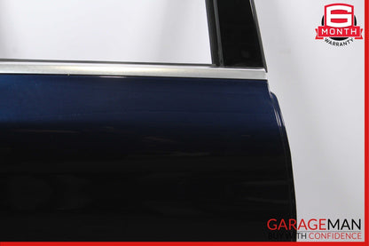 15-18 Mercedes W205 C300 Rear Right Passenger Side Exterior Door Shell Blue OEM