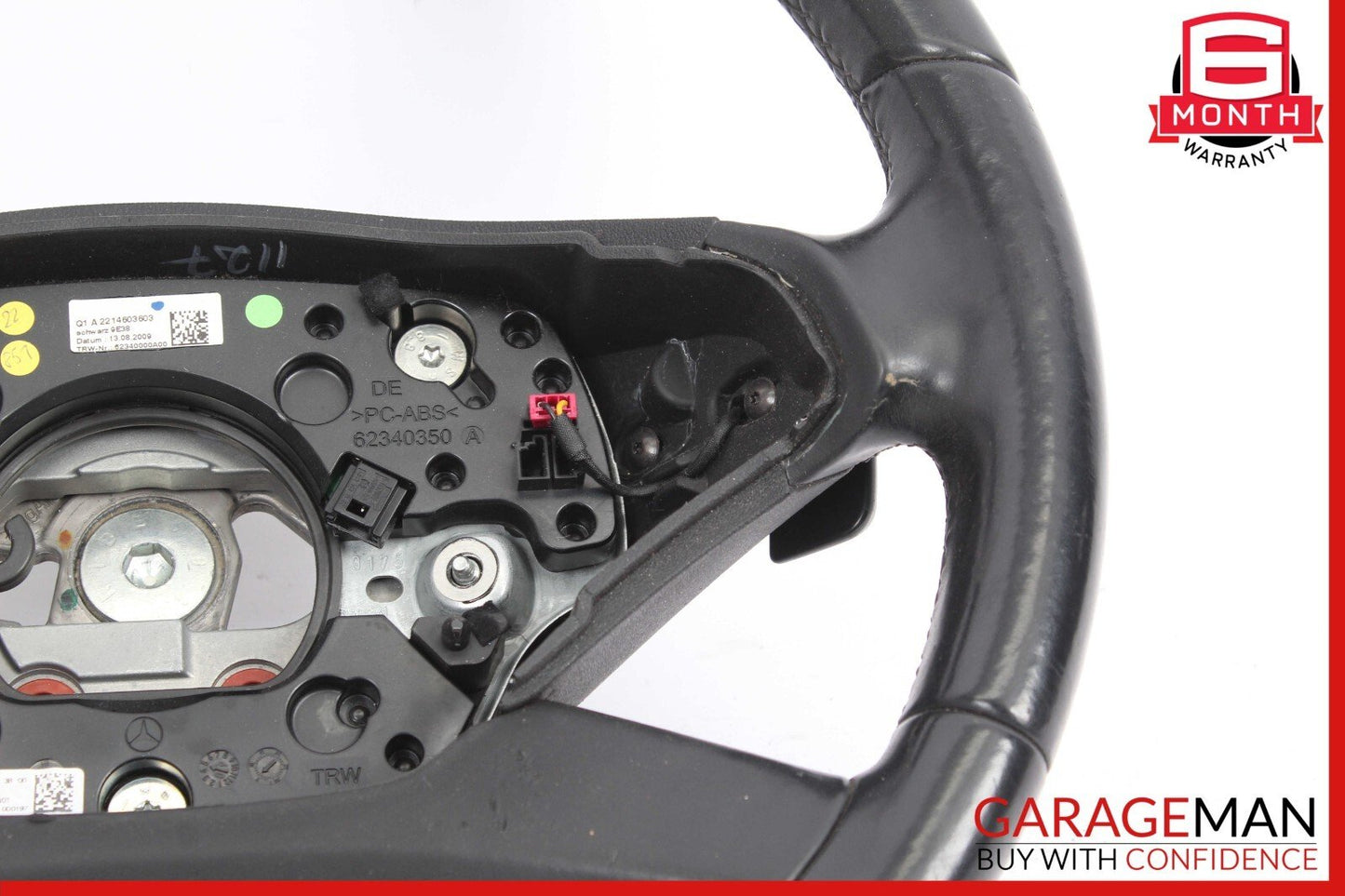 10-14 Mercede W221 S400 S550 CL550 Steering Wheel w/ Paddle Shifters Black OEM