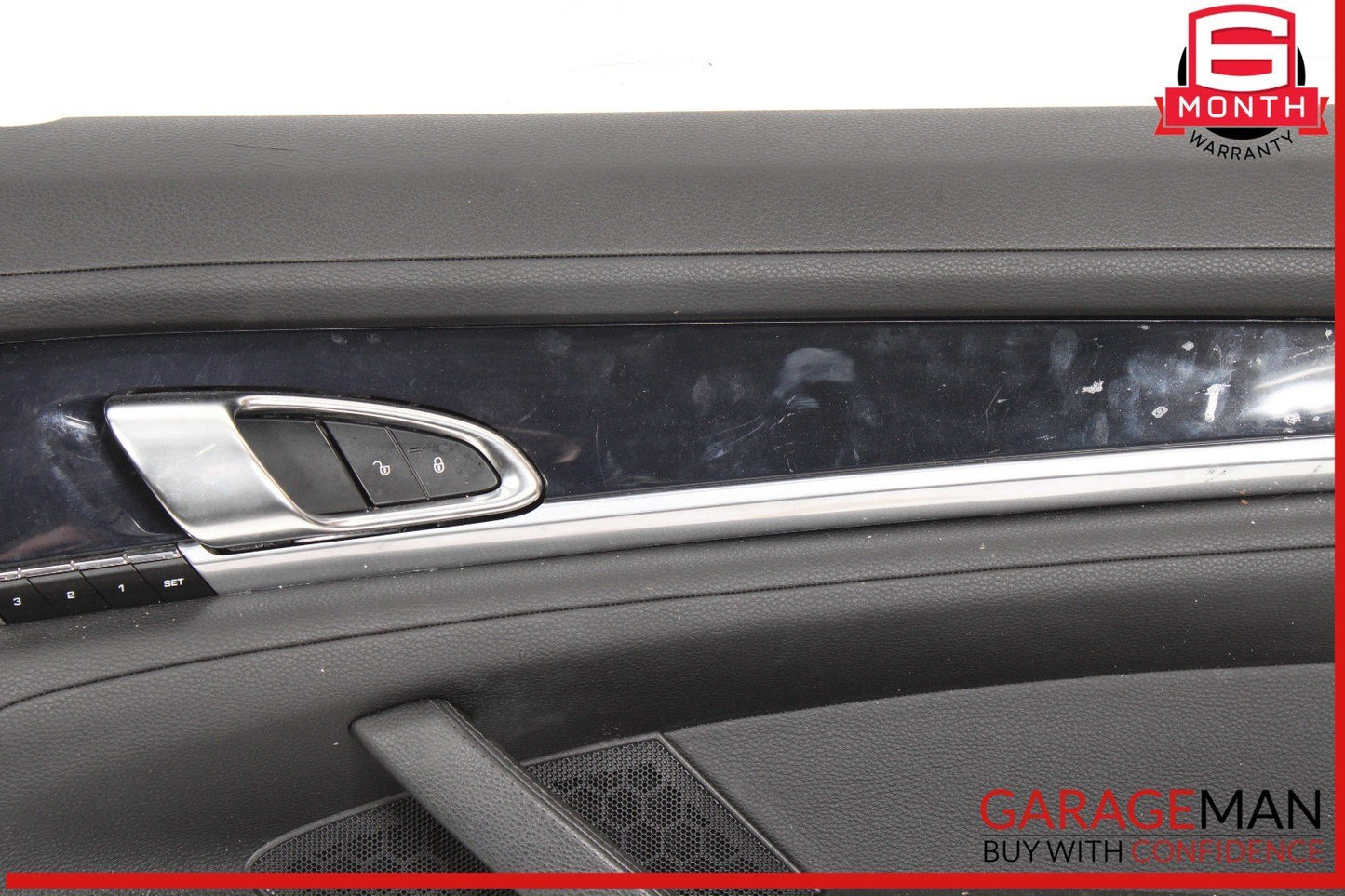 10-16 Porsche Panamera 970 Front Right Side Interior Door Panel Black OEM