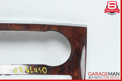 06-12 Mercedes GL450 ML350 Center Console Control Trim Bezel Cover Panel Wood