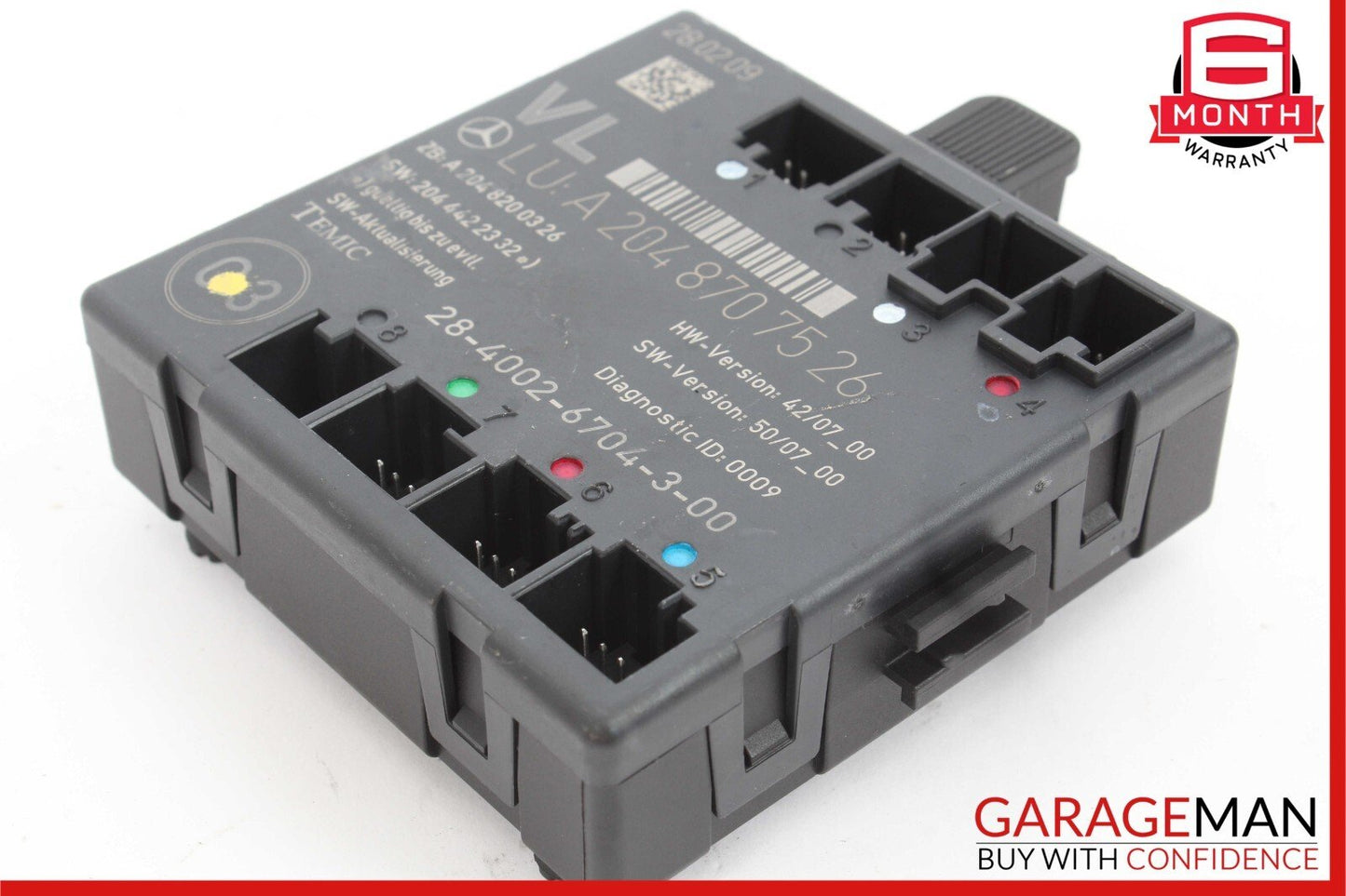 08-18 Mercedes W204 C280 C300 E400 Front Left Side Door Control Module Unit