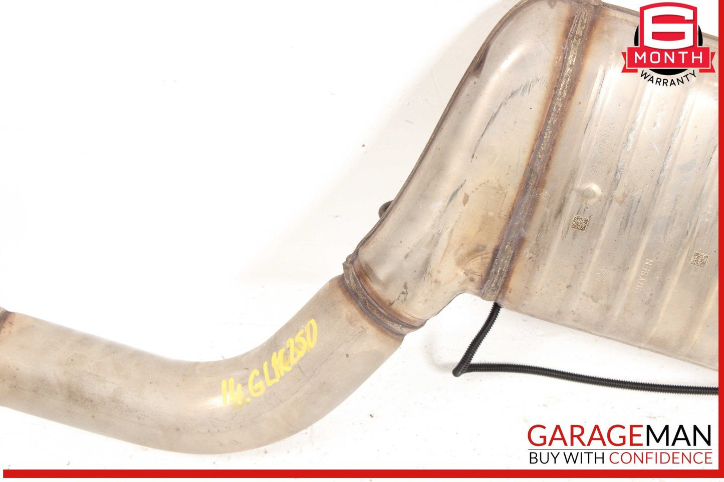 12-15 Mercedes X204 GLK250 Center Exhaust Muffler Resonator OEM