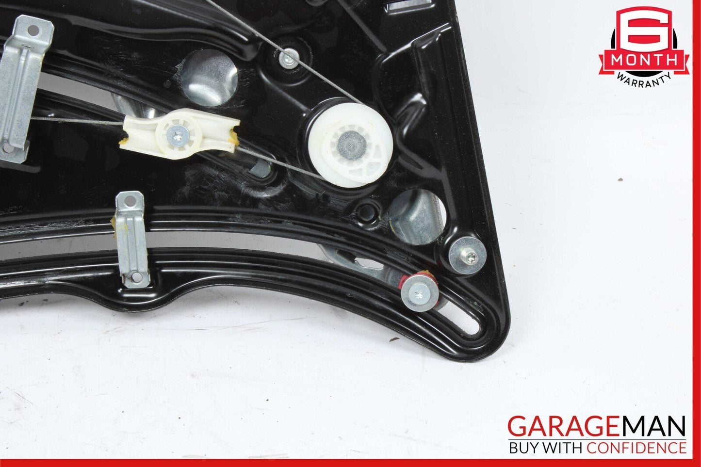 10-16 Mercedes E350 E550 Coupe Rear Left Door Regulator Window Frame w/o Motor