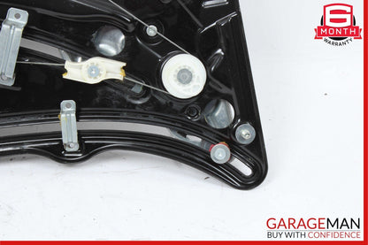 10-16 Mercedes E350 E550 Coupe Rear Left Door Regulator Window Frame w/o Motor