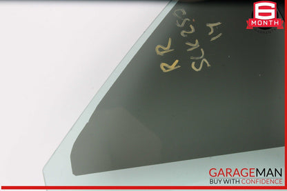12-20 Mercedes R172 SLK250 Rear Right Passenger Side Quarter Window Glass OEM