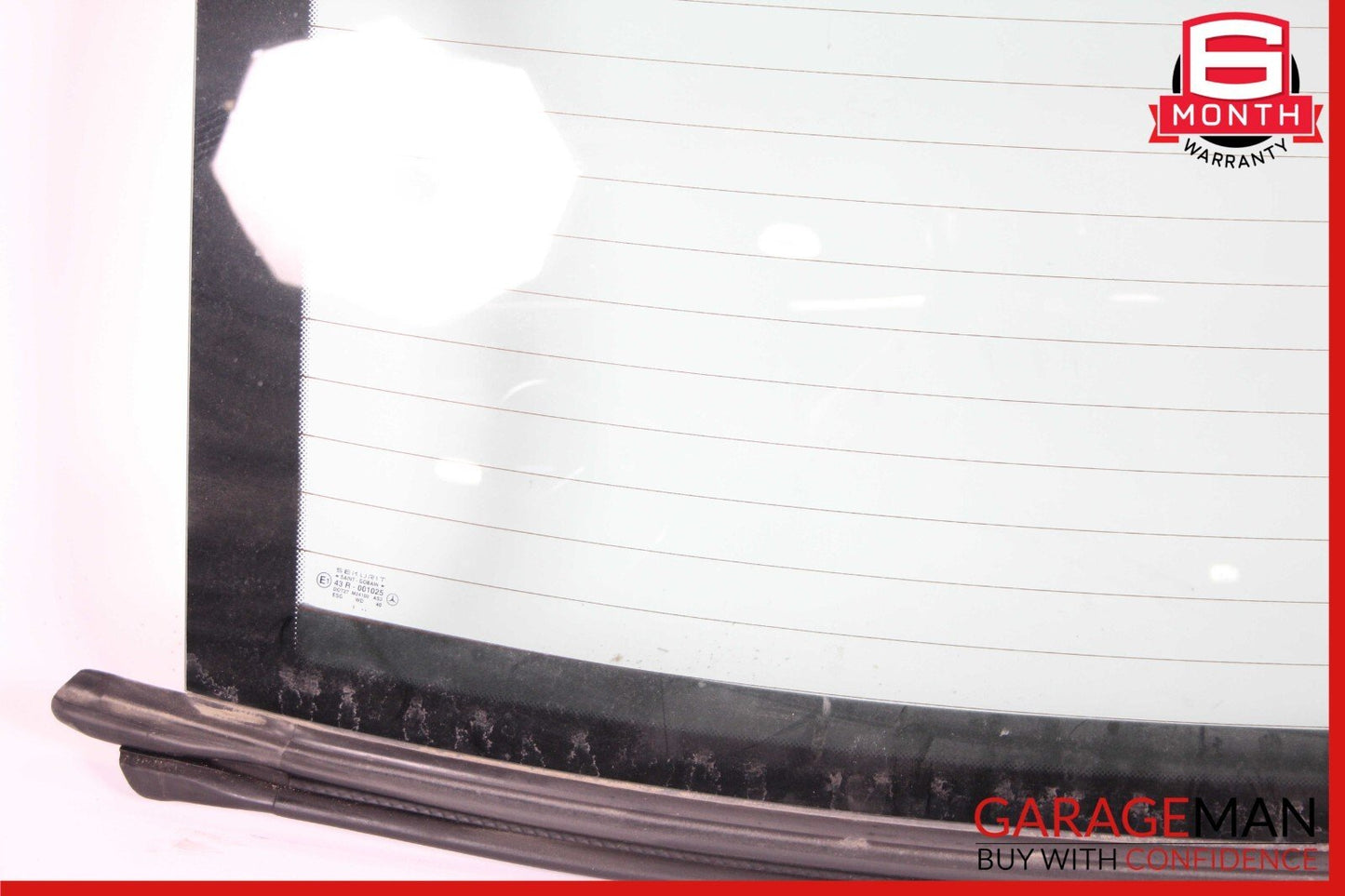 03-11 Mercedes R230 SL500 SL600 SL65 AMG Rear Back Windshield Window Glass Clear