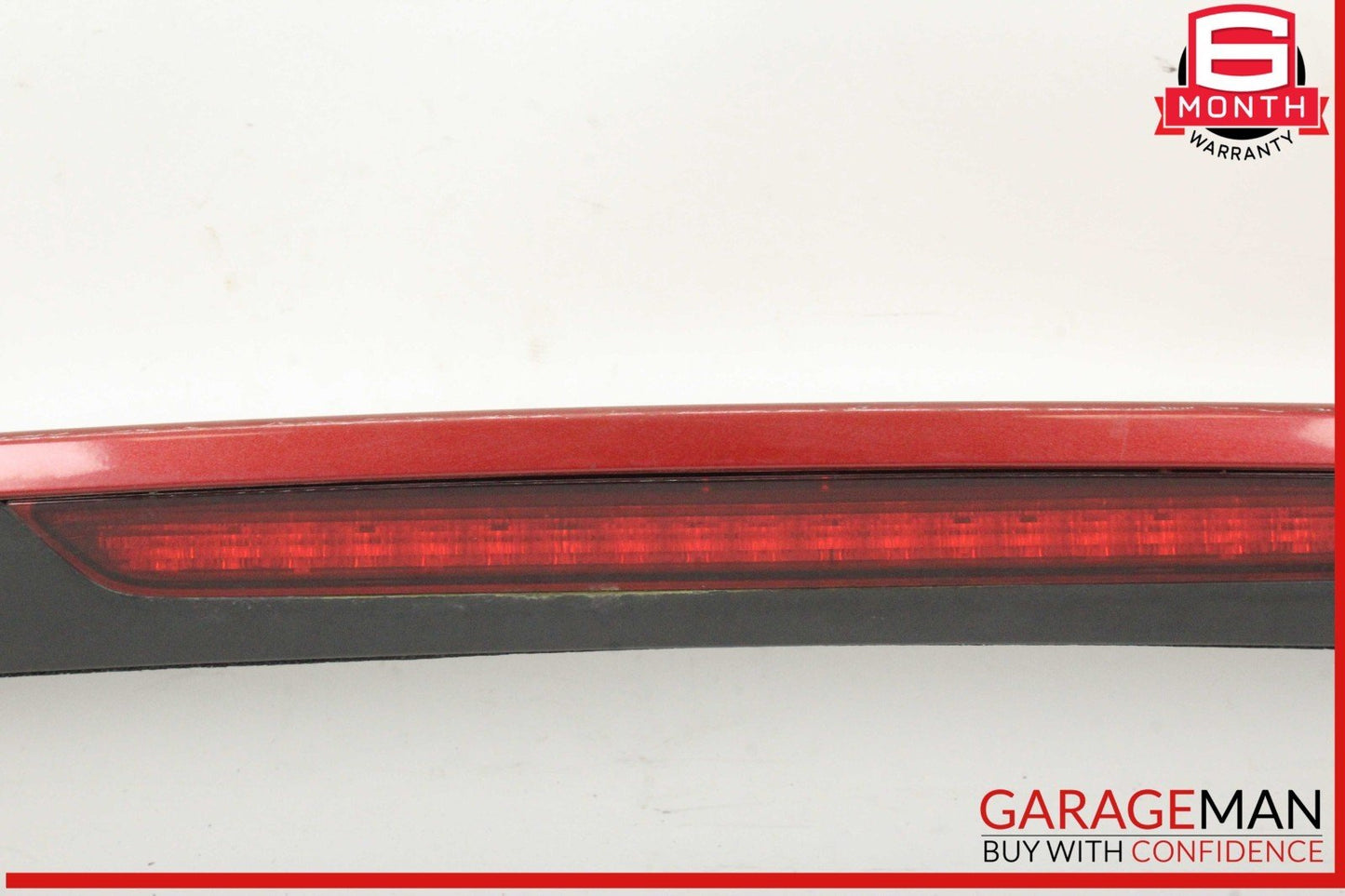 07-15 Audi Q7 Rear Trunk Hatch Spoiler Wing Red w/ Brake Light 4L0827933 OEM