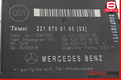 07-09 Mercedes W216 CL550 Trunk Release Remote Open Close Control Module OEM