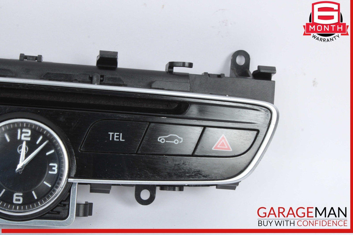 15-18 Mercedes W205 C300 Center Dashboard Hazard Control Switch w/ Clock Assy