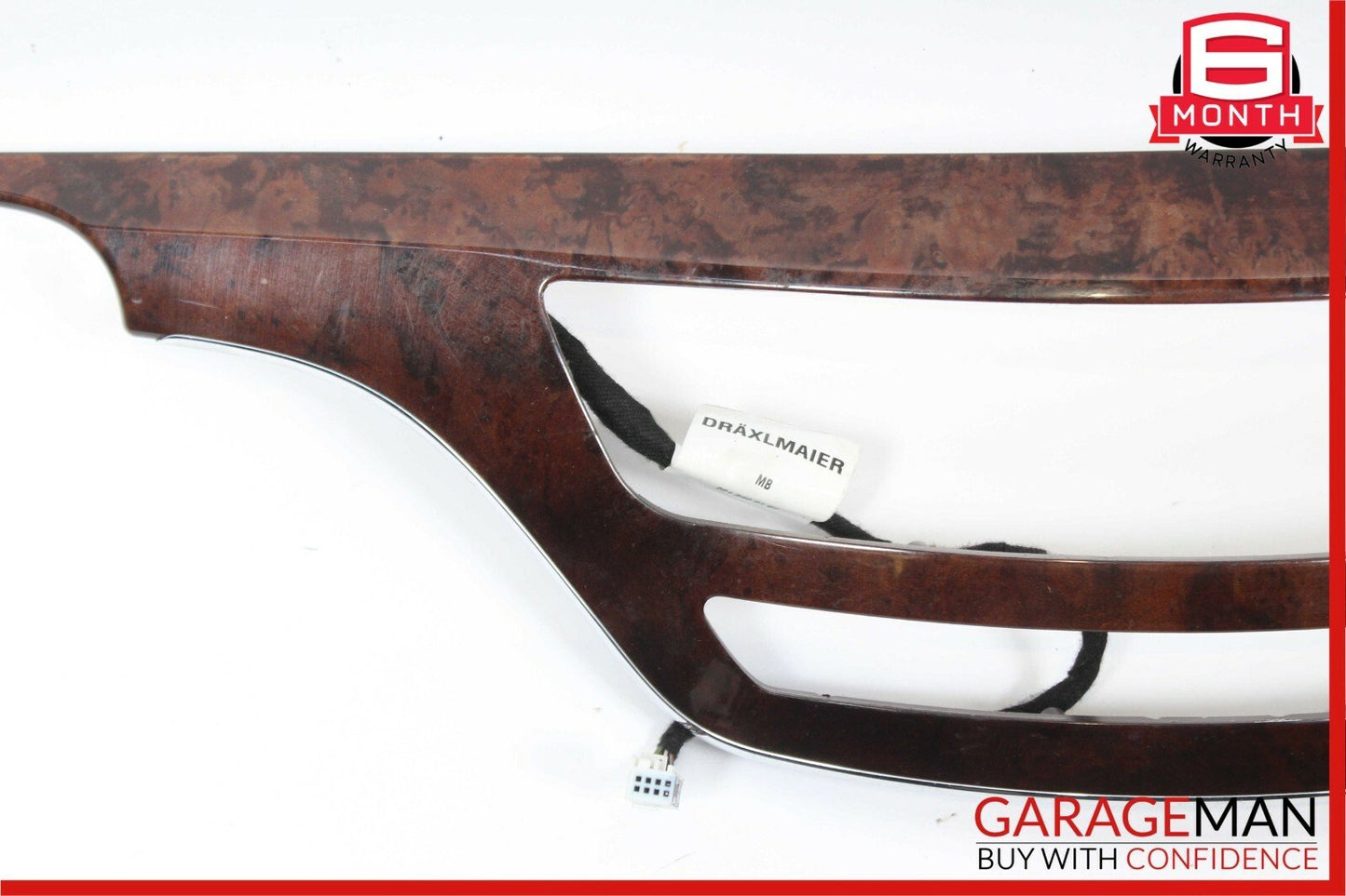 07-09 Mercedes W221 S550 S600 Dashboard Center Trim Bezel Cover Panel Wood