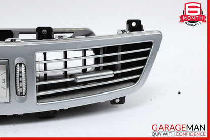 07-13 Mercedes W221 S550 Center Dash Air Vent AC A/C Clock Trim Cover Assembly