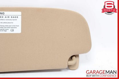 Mercedes CL600 S63 AMG Front Right Side Sun Visor Shade Sunvisor Brown OEM