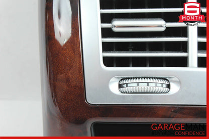 07-13 Mercedes W221 S400 Rear Center Console A/C AC Air Vent Trim Panel Wood OEM