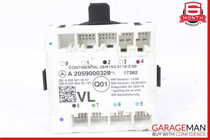 15-19 MERCEDES W205 C300 FRONT LEFT DOOR CONTROL MODULE OEM A2059000328