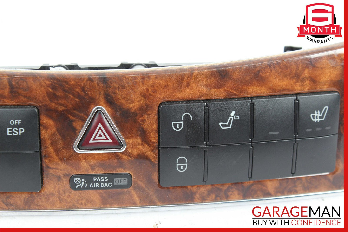 05-09 Mercedes W209 CLK350 CLK63 Heated Seat ESP Hazard Light Switch Controls