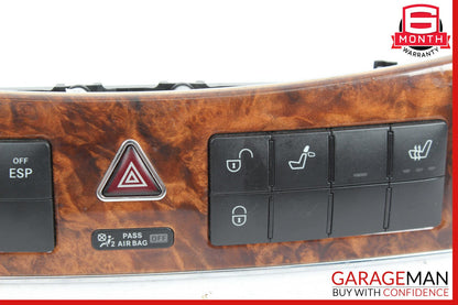 05-09 Mercedes W209 CLK350 CLK63 Heated Seat ESP Hazard Light Switch Controls
