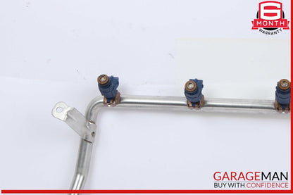 03-06 Porsche Cayenne S 955 4.5L V8 Fuel Injector Line Rail w/ Injectors OEM