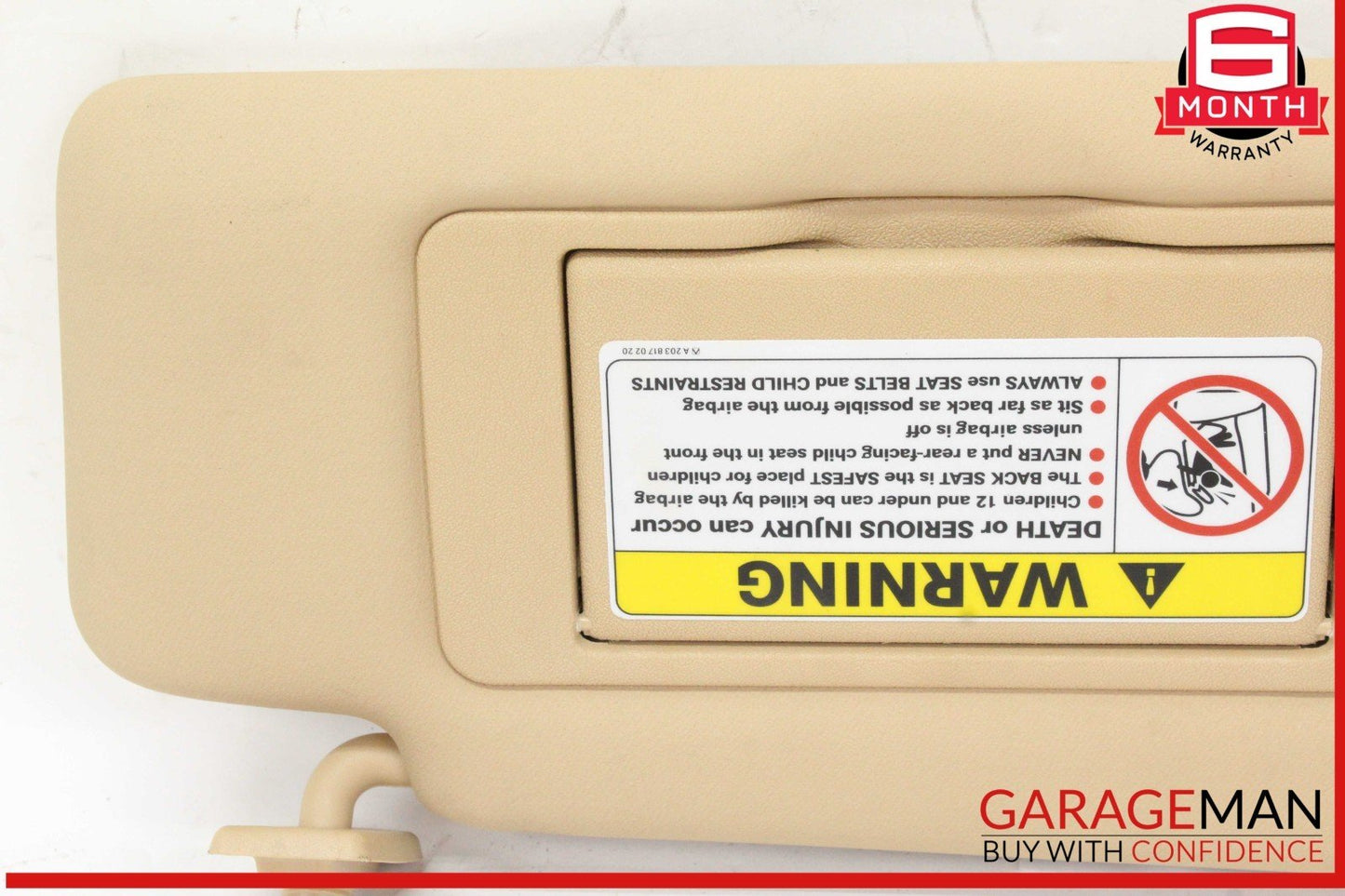01-07 Mercedes W203 C240 CLK500 Front Right Side Sun Visor Sunvisor 2038170320