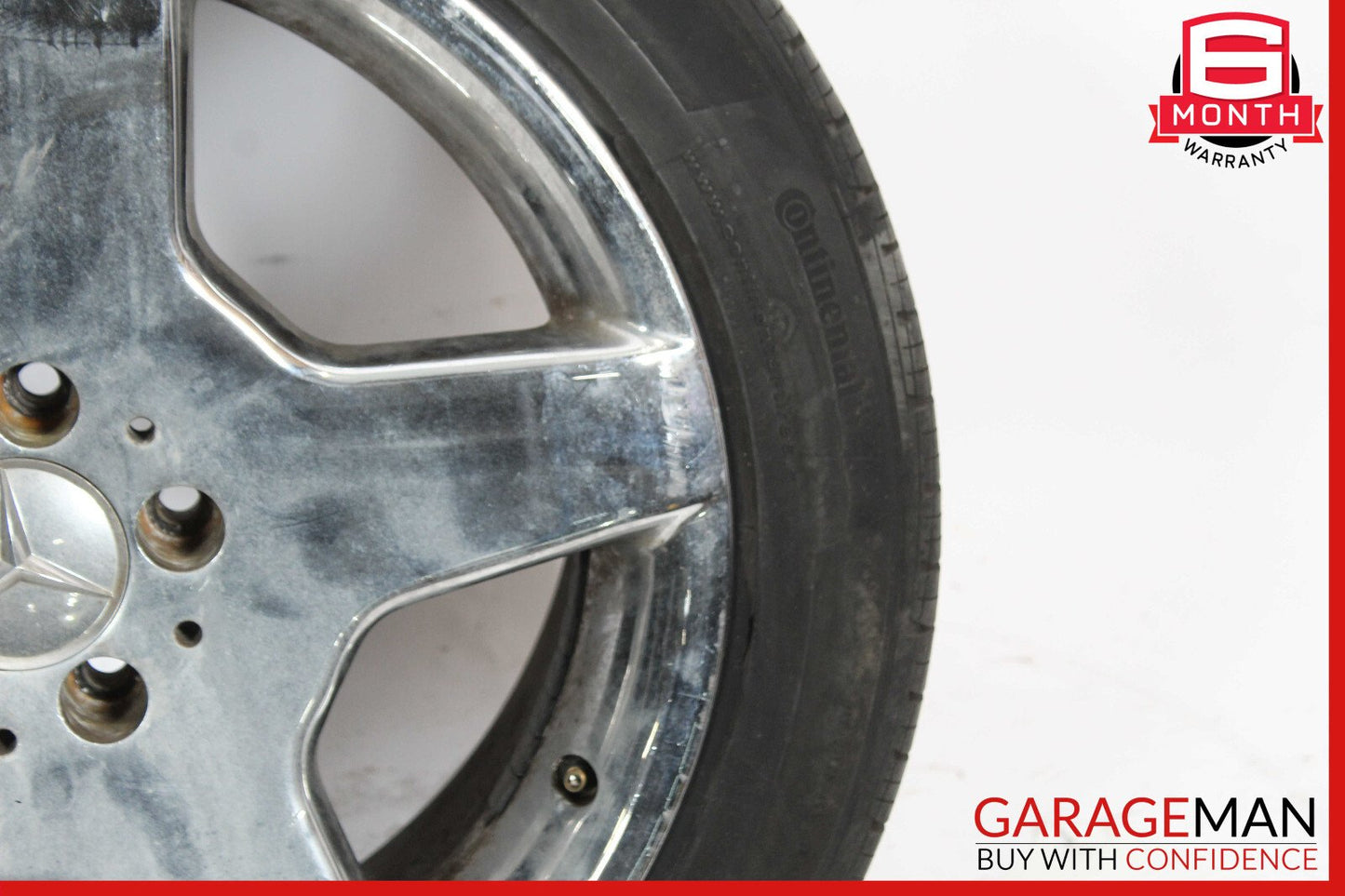 00-06 Mercedes W220 S430 CL500 9 X R18 18" Rear Wheel Rim 2204013702 OEM