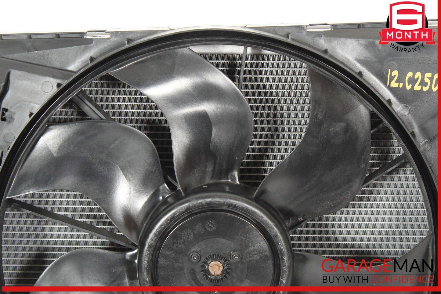 12-15 Mercedes W204 C250 Engine Motor Cooling Radiator A/C AC Condenser Assembly