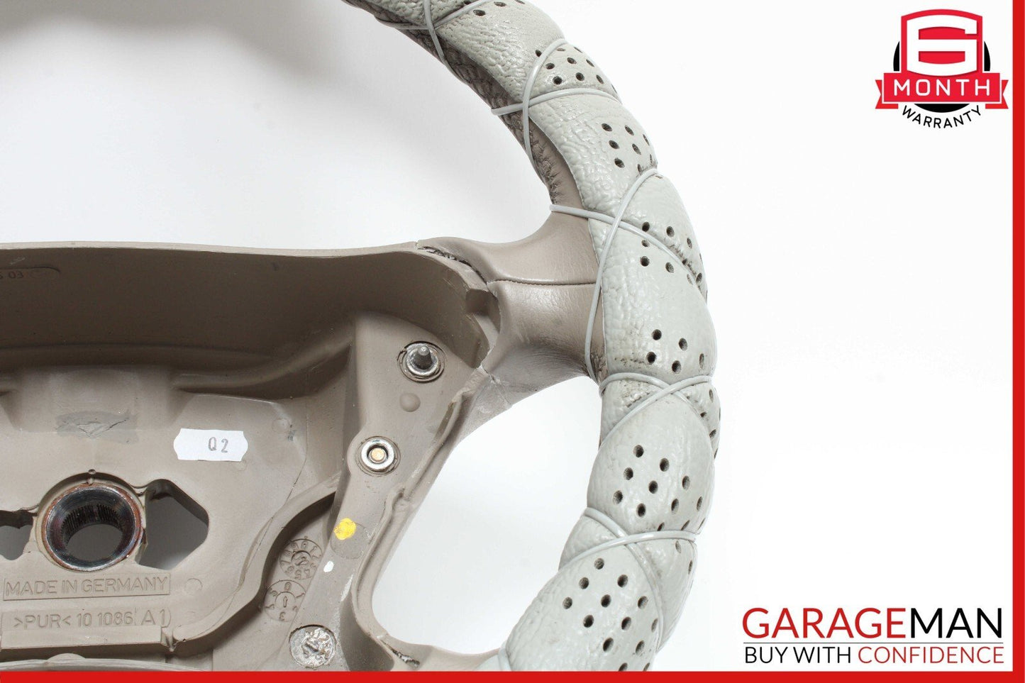 03-09 Mercedes R230 SL500 CLK350 CLK550 4 Spoke Steering Wheel Gray OEM