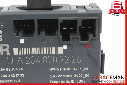 08-18 Mercedes W204 C300 C250 E400 Front Right Side Door Control Module OEM