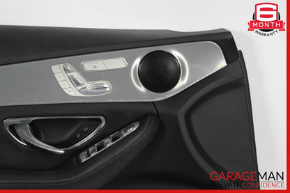 15-18 Mercedes W205 C300 C350e Front Left Interior Door Panel Anthracite Assy