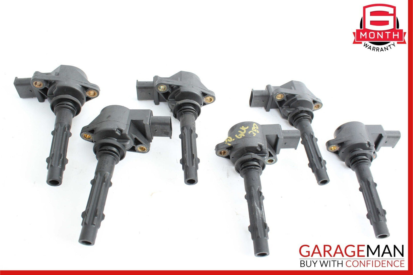 05-13 Mercedes X204 GLK350 4MATIC M272 Ignition Coil Set of 6 0001502680 OEM