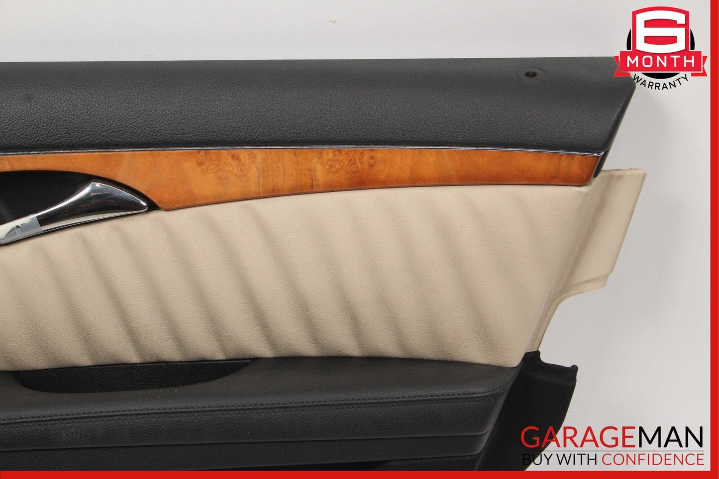 07-09 Mercedes W211 E350 Front Right Complete Interior Door Panel Assembly Beige
