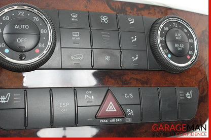 10-13 Mercedes W251 R350 Center Dash AC A/C Heater Temperature Switch Trim Panel