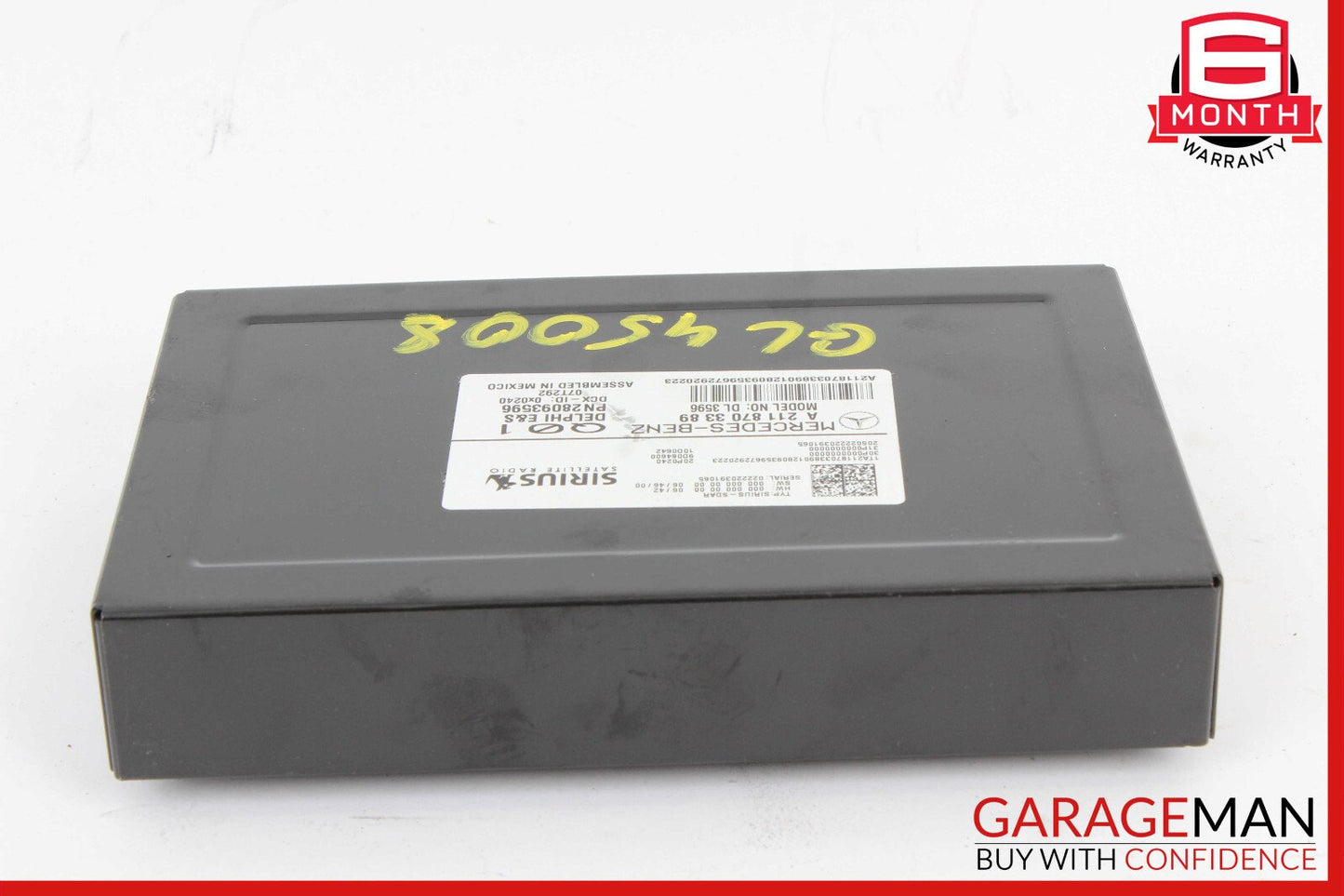 03-08 Mercedes W164 ML550 GL450 Sirius Satellite Radio Receiver 1698270162 OEM