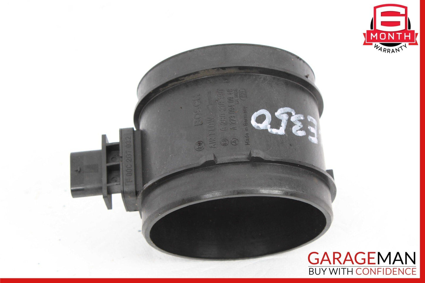 06-15 Mercedes W211 E350 E550 Bosch MAF Mass Air Flow Sensor Meter Tube