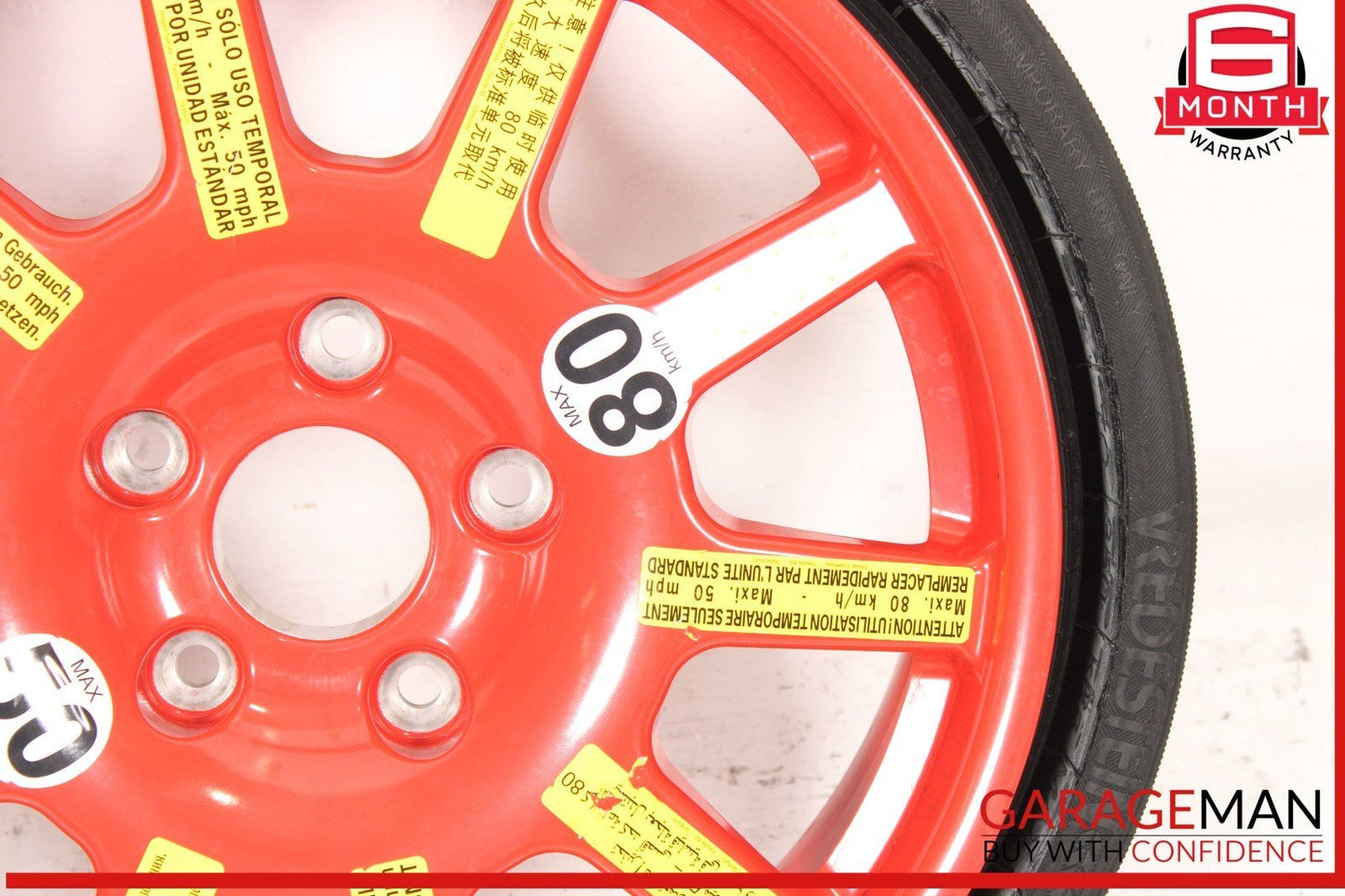 11-18 Porsche Cayenne 958 Emergency Spare Tire Wheel Rim R18 18" OEM