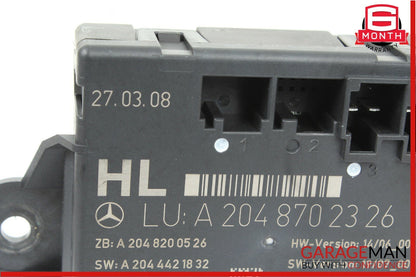 08-14 Mercedes W204 C300 Rear Left Driver Side Door Controller Module Unit OEM