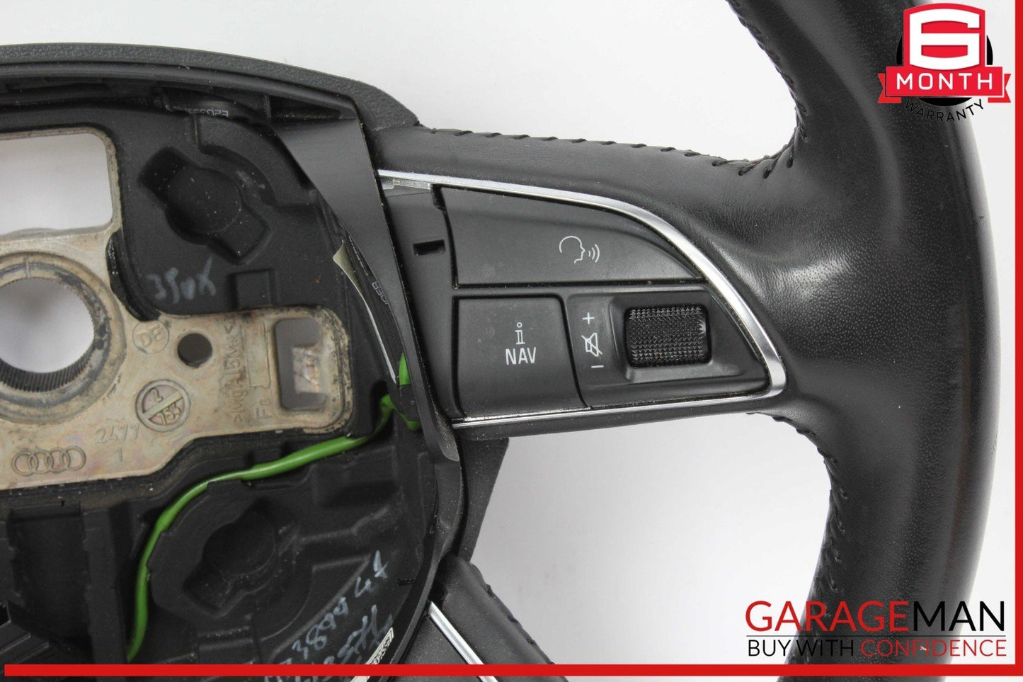13-16 Audi A4 Front Left Driver Side Steering Wheel Black 4L0419091AC OEM