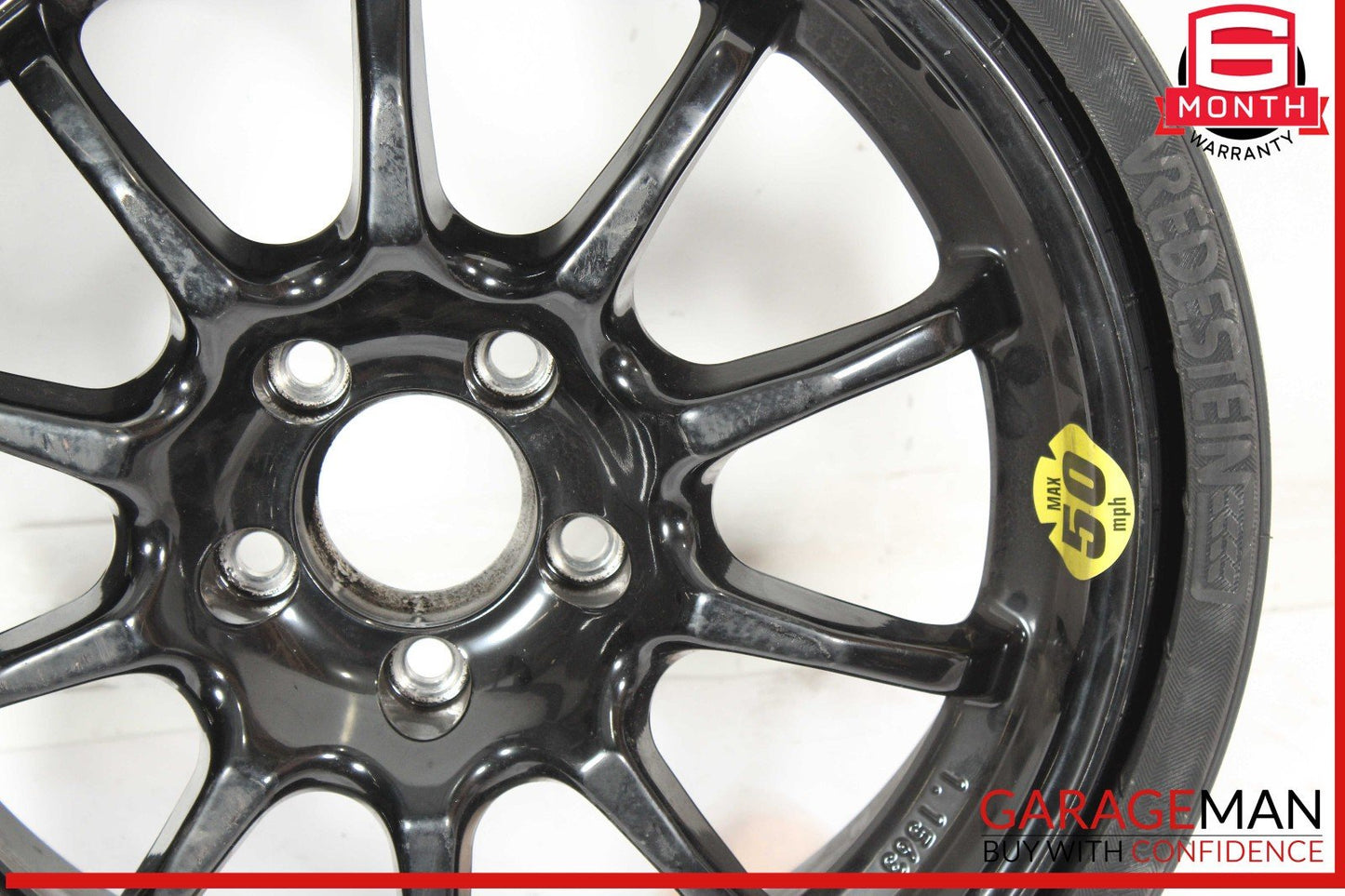03-12 Mercedes R230 SL500 SL550 Emergency Spare Tire Wheel Donut Rim 17" 17 OEM
