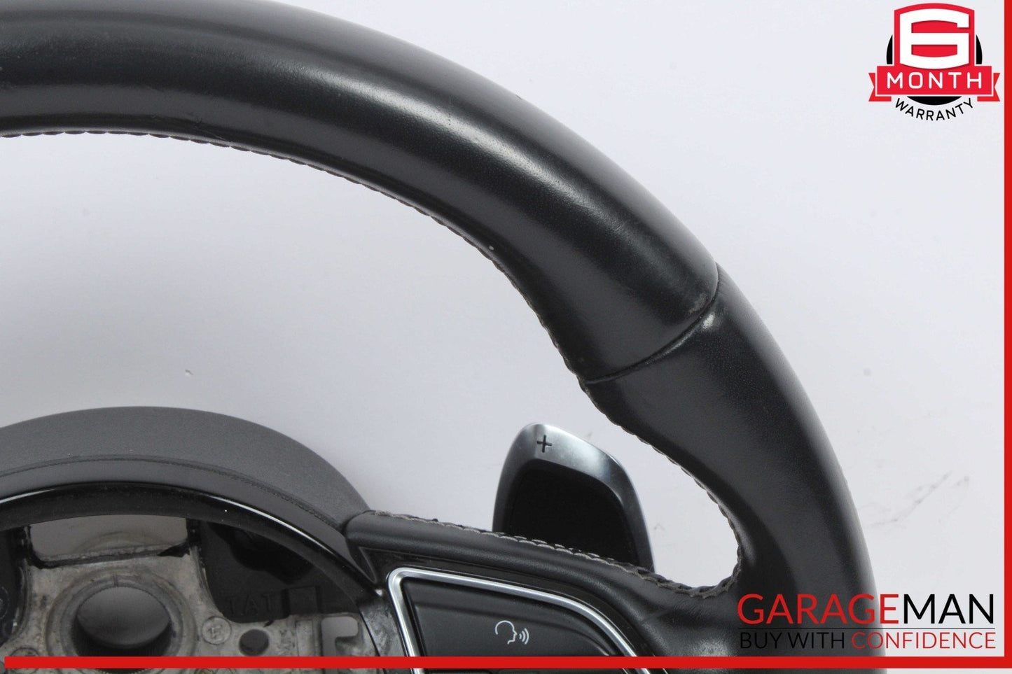 14-16 Audi SQ5 Q5 Front Left Driver Side Steering Wheel w/ Paddle Shifters OEM
