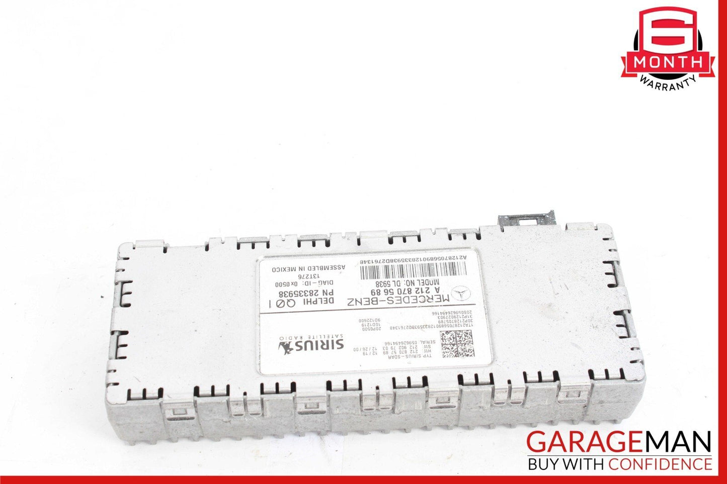 10-17 Mercedes W212 E350 C250 C300 Sirius Satellite Radio Receiver Module Unit